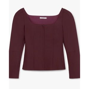 NWT MM LaFleur Dawn Top Garnet Size 6
